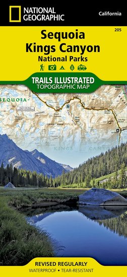 Sequoia & Kings Canyon National Park Map [ti205] - $10.95 : Trail ...