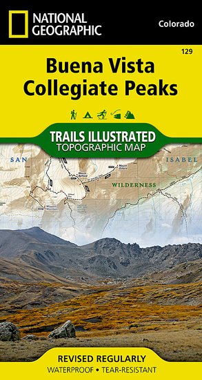 Map Of Collegiate Peaks Trails Illustrated Buena Vista/Collegiate Peaks Trail Map [Ti129] - $10.45  : Trail Explorers Outpost, Keeping The Adventure Alive!